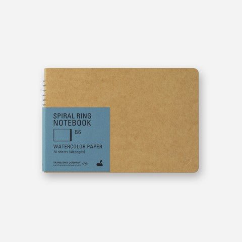 Traveler's Noteboook B6 - Papel Acuarela - ColorSwatch