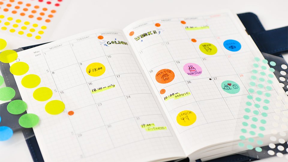 Washi dots - 16mm Earth - ColorSwatch