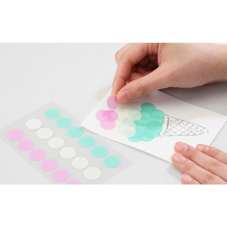 Washi dots - 16mm Earth - ColorSwatch
