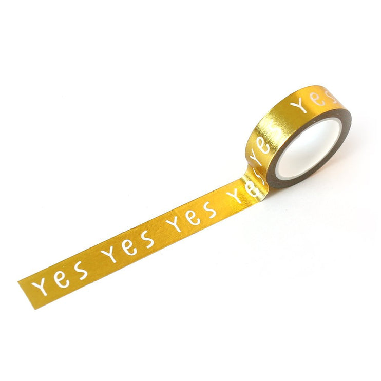Washi Tape - Yes Gold Foil - ColorSwatch