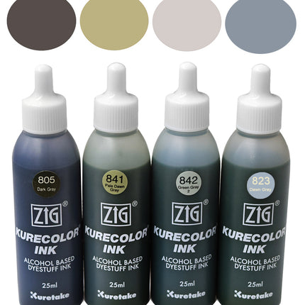 Kurecolor - Alcohol Ink - Gray Tones